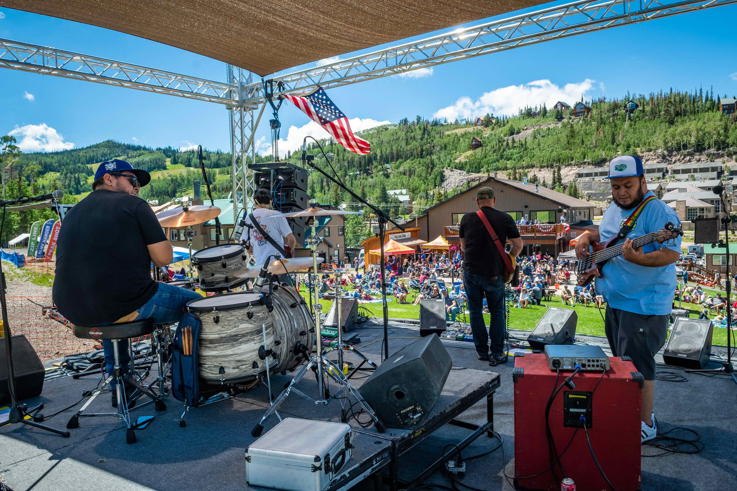 brian head resort concert setup
