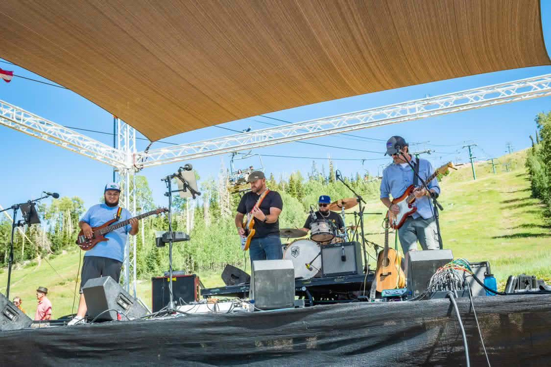 Gradient Sound equipment at Brian Head Resort concert