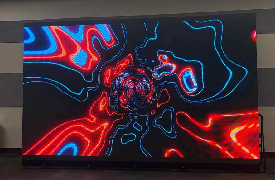 led video wall front view
